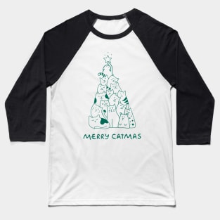 Merry Catmas Baseball T-Shirt